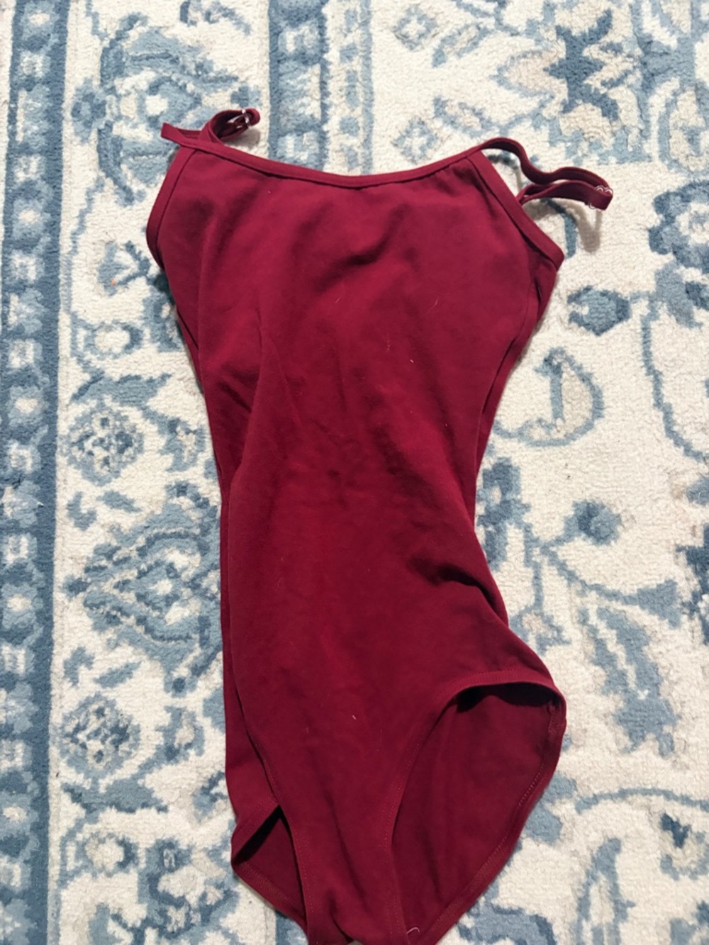 Burgundy Capezio leotard adult Small